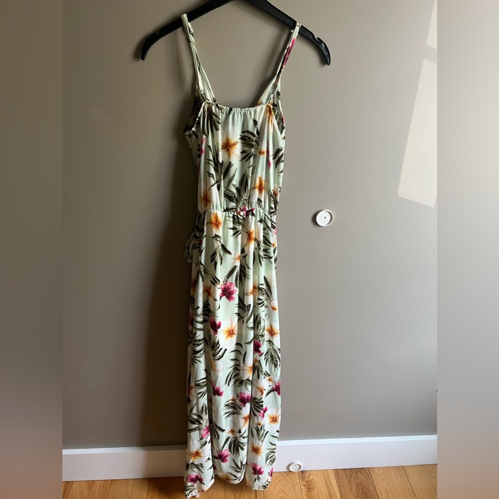Mint Green floral Dress